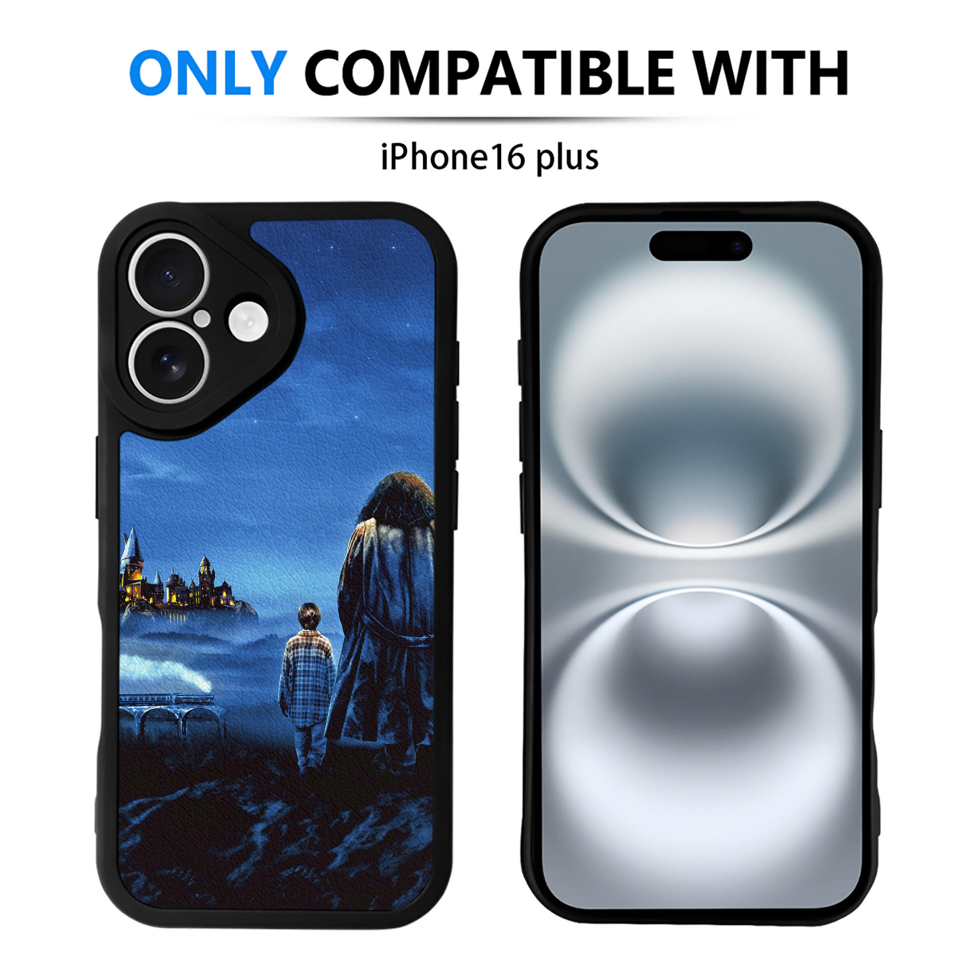 （画像用） Harry Potter ハリー・ポッターシリーズ 【iPhone 16シリーズ対応】シリコンスマホケース（レザー調） 材質：シリコン